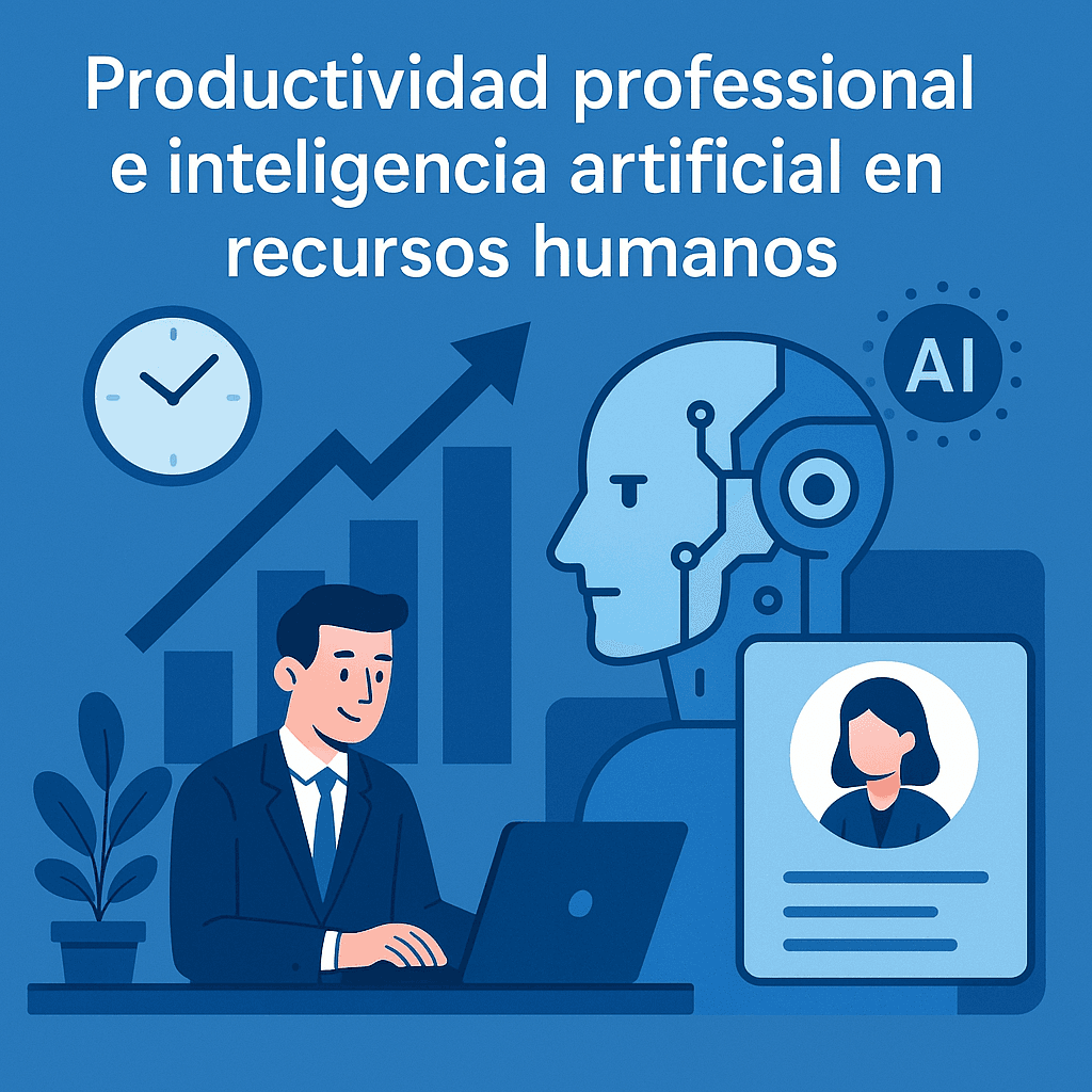 Futuristic illustration about the future of work